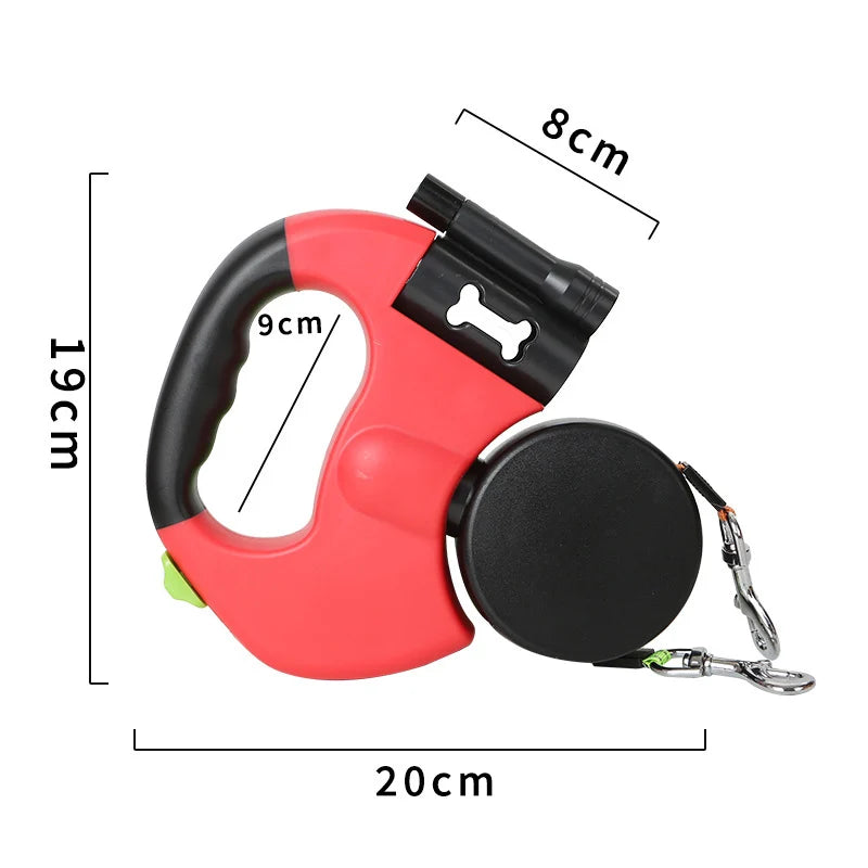 Double Puppy Leash Retractable