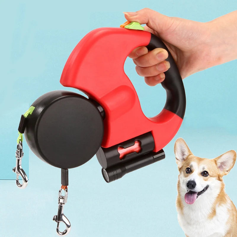 Double Puppy Leash Retractable