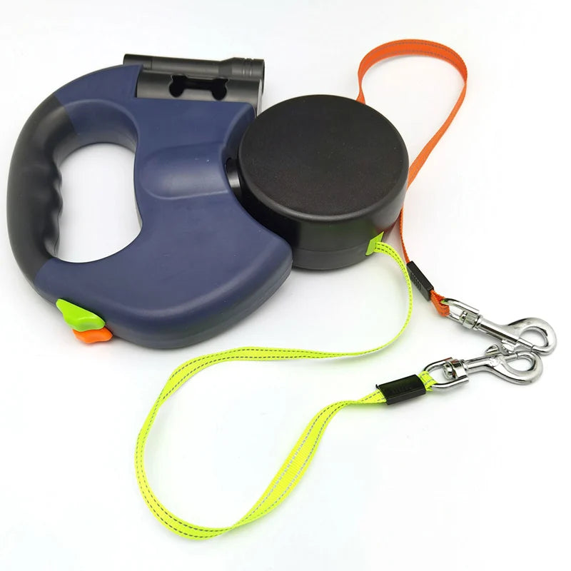 Double Puppy Leash Retractable