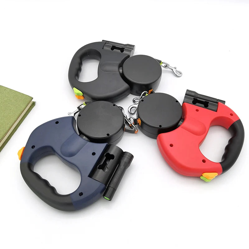Double Puppy Leash Retractable
